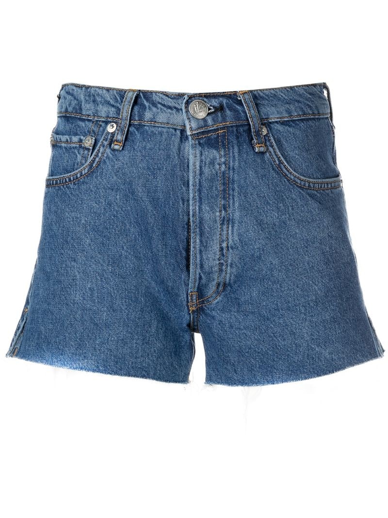 Bitty high-waist denim shorts - 1