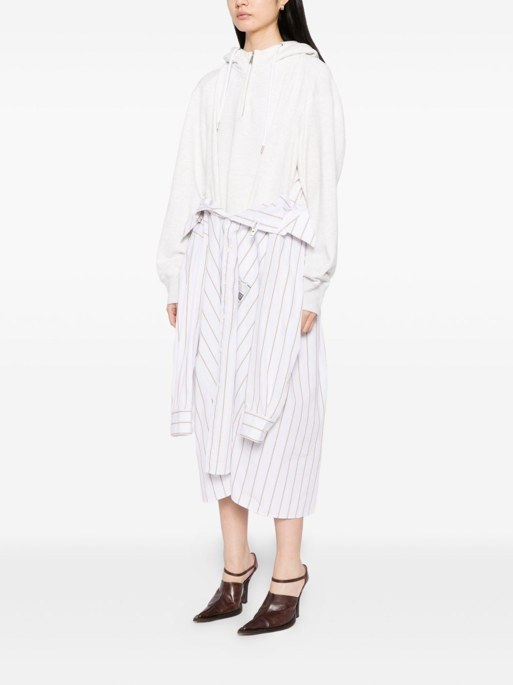 combined hoodie dress - 3