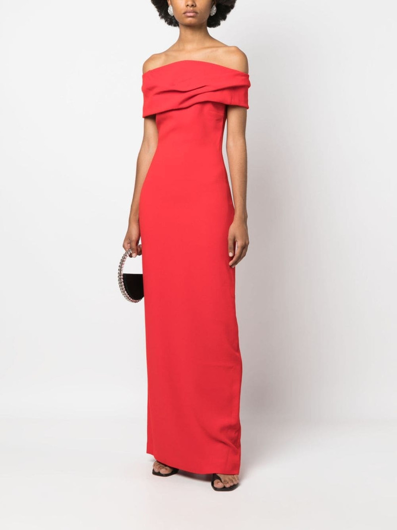 SOLACE LONDON Eva off-shoulder maxi dress outlook