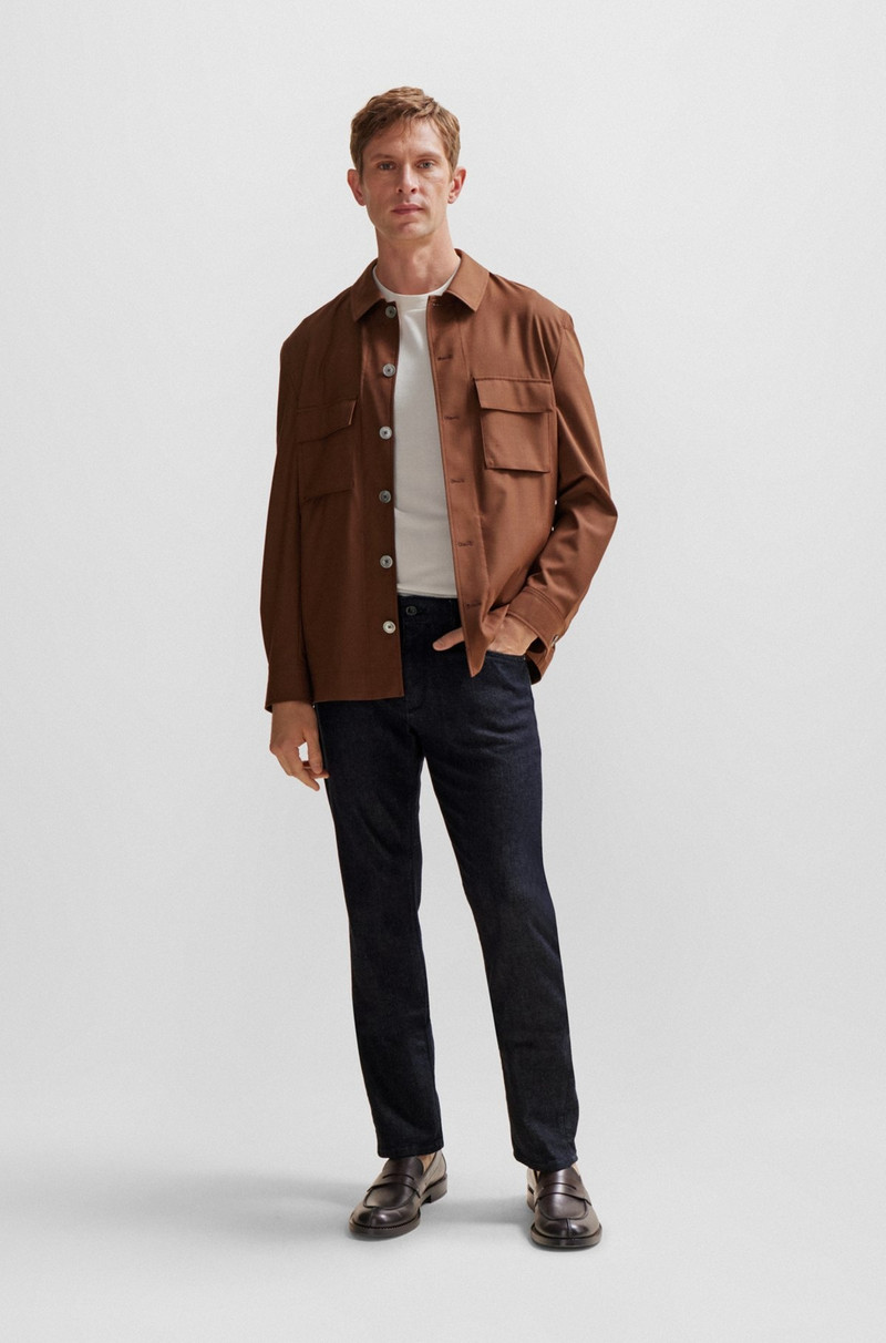 BOSS SLIM-FIT JEANS IN BLUE LUXURY-COMFORT DENIM outlook