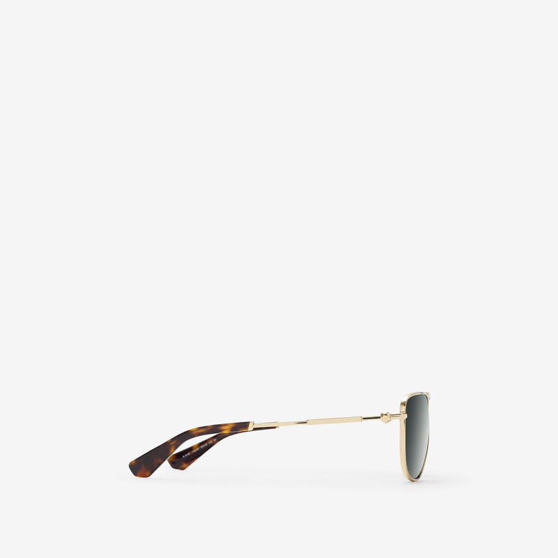 Metal Logo Square Sunglasses 3