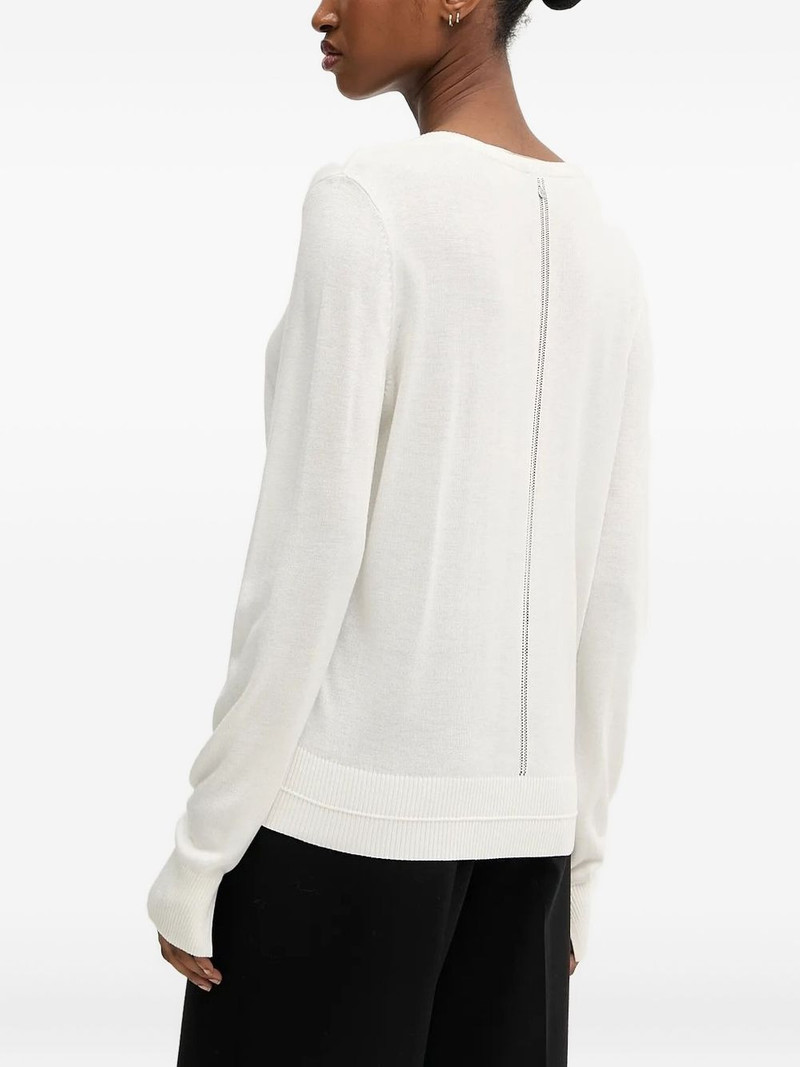 BOSS V-neck zip-detail sweater outlook