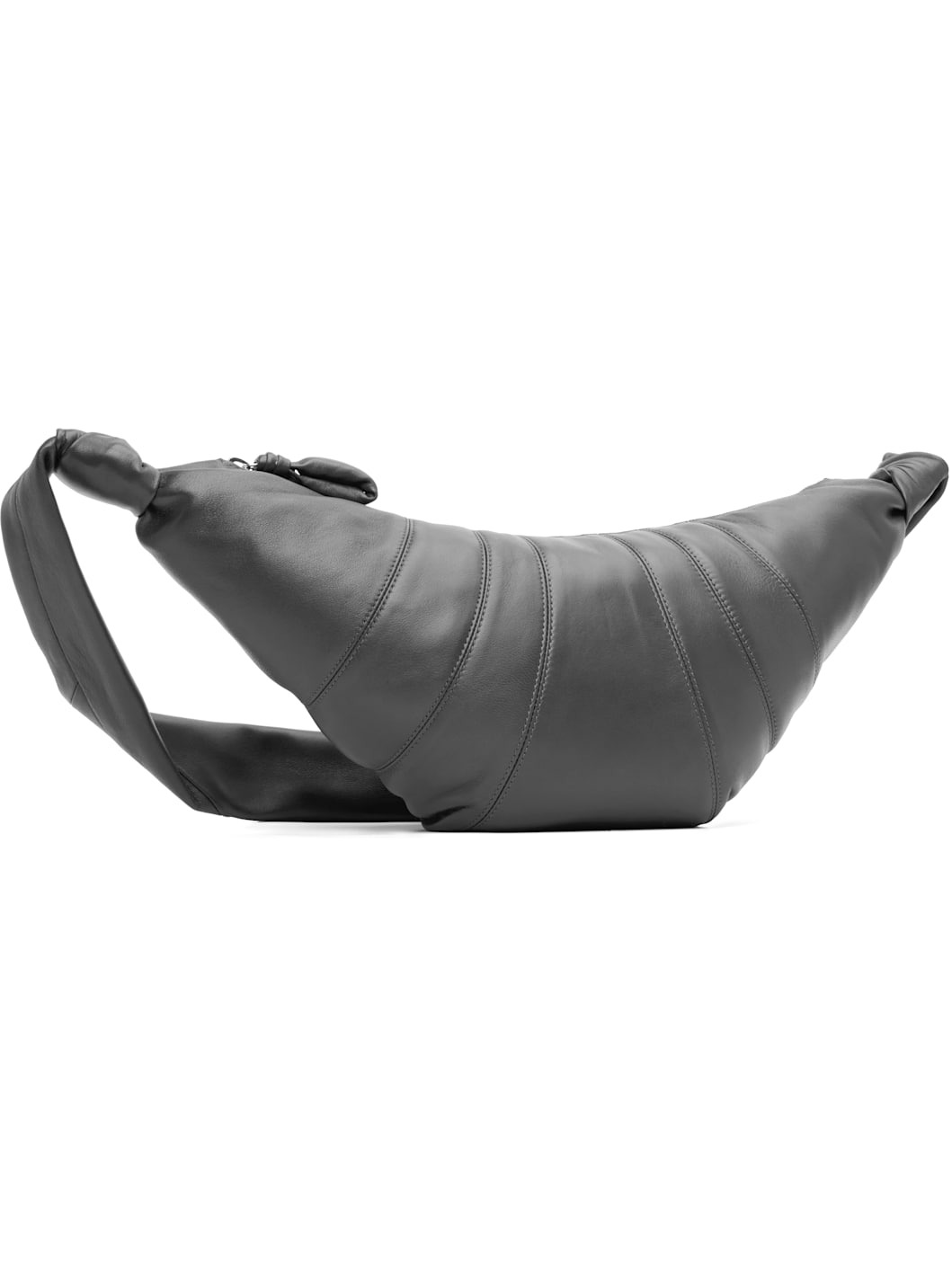 Gray Medium Croissant Bag - 2