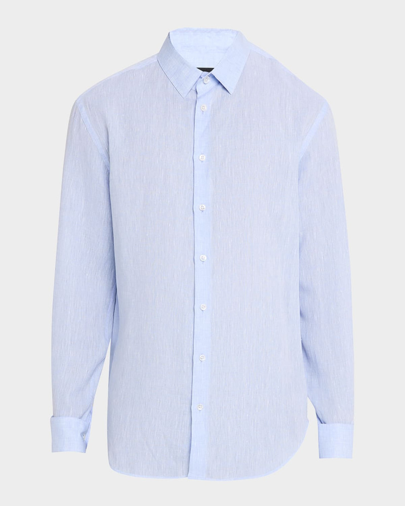 Men's Classic-Fit Linen Sport Shirt 1