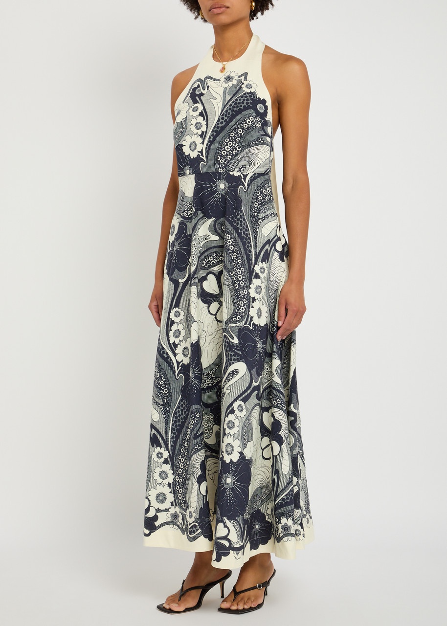 Alemais Mickey Printed Woven Maxi Dress - 2