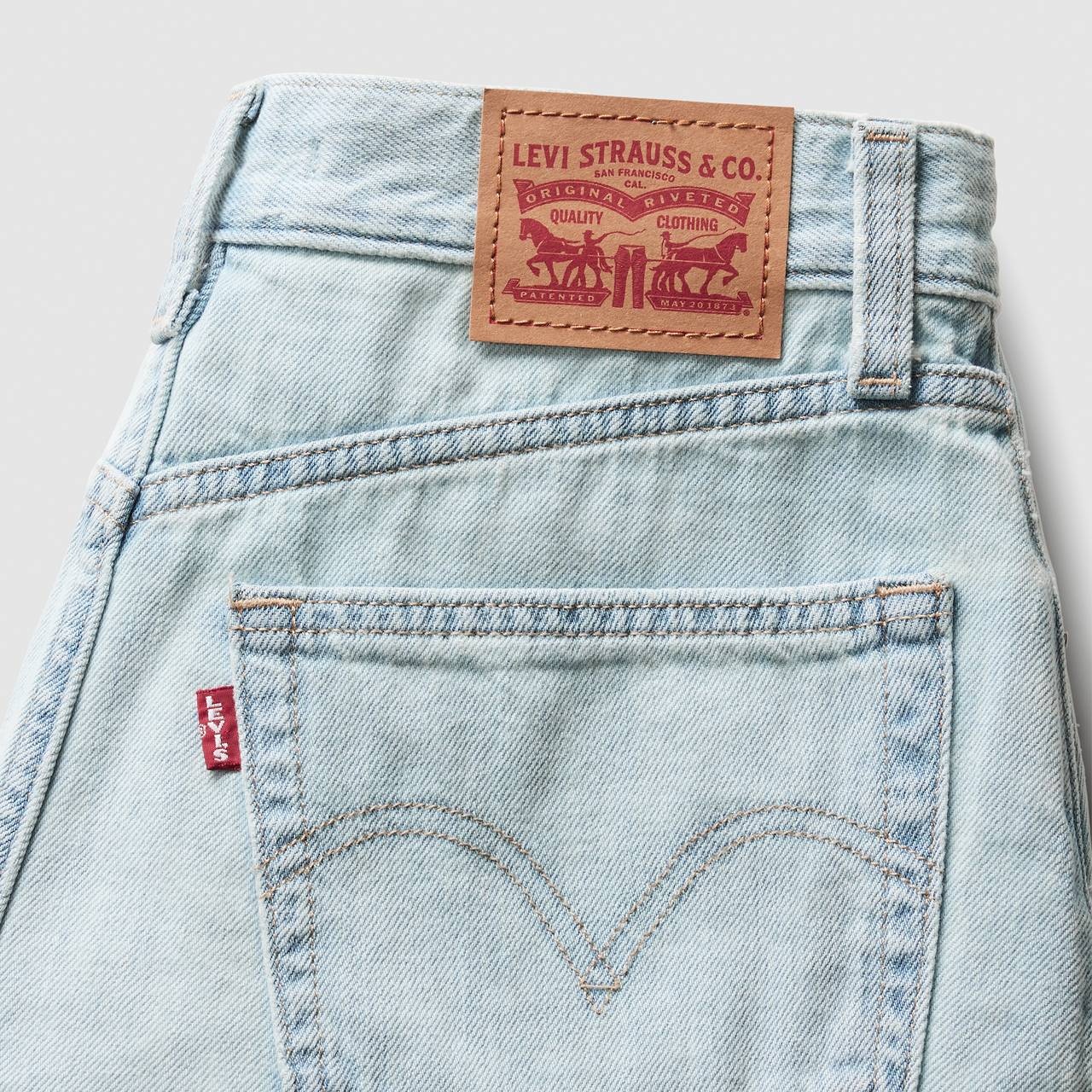 HIGH RISE BAGGY LINEN+ DENIM LIGHTWEIGHT WOMEN'S SHORTS - 7