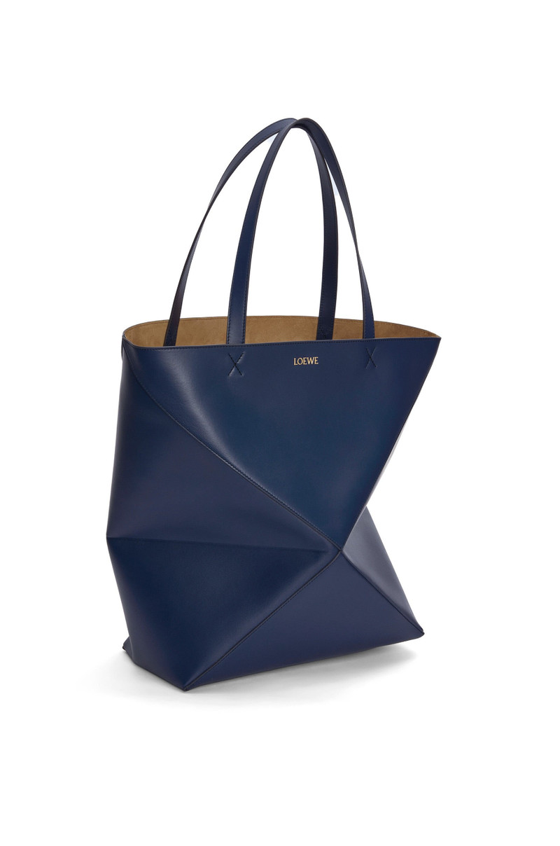 Loewe XL Puzzle Fold Tote in shiny calfskin outlook