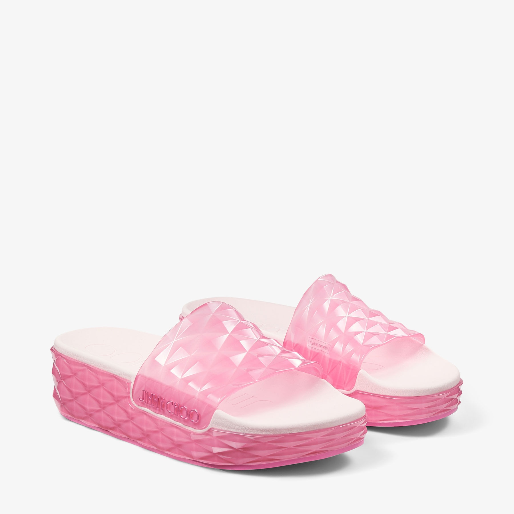 Diamond Slide/F
Candy Pink Rubber Diamond Slides - 2