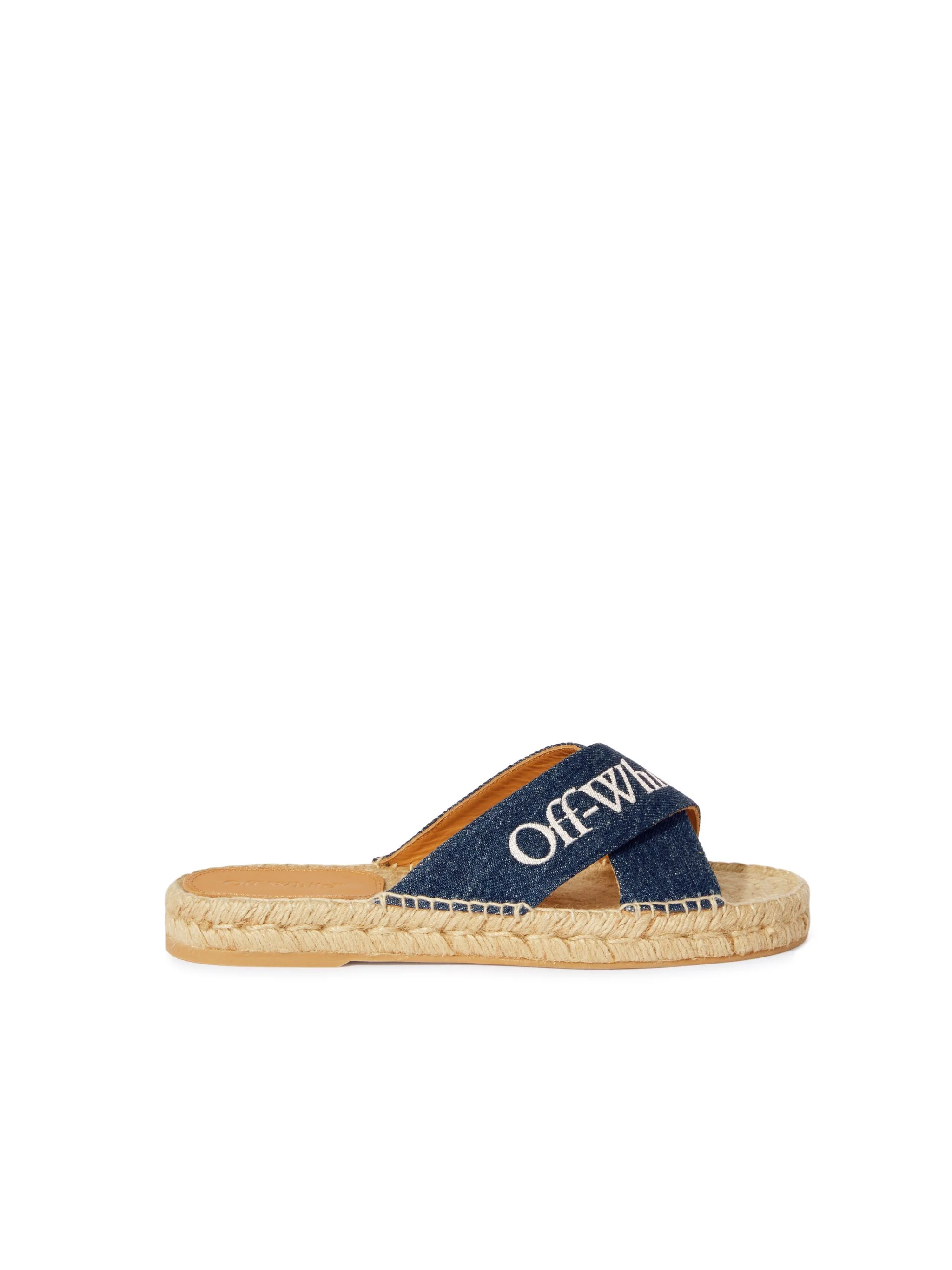 Blue Denim Criss-cross Espadrilles - 1