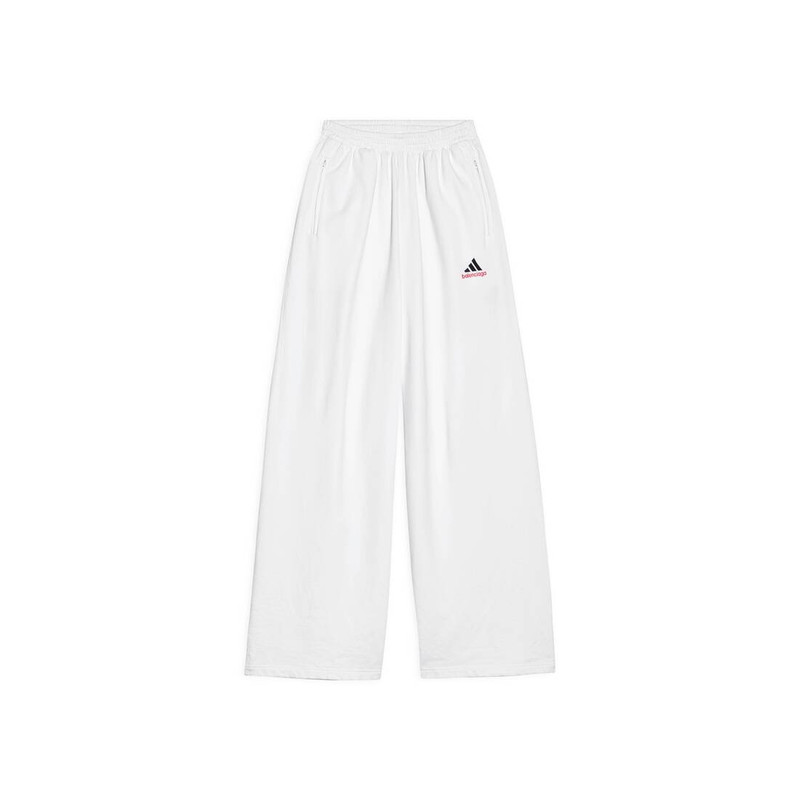 Men's Balenciaga / Adidas Baggy Sweatpants in White 1