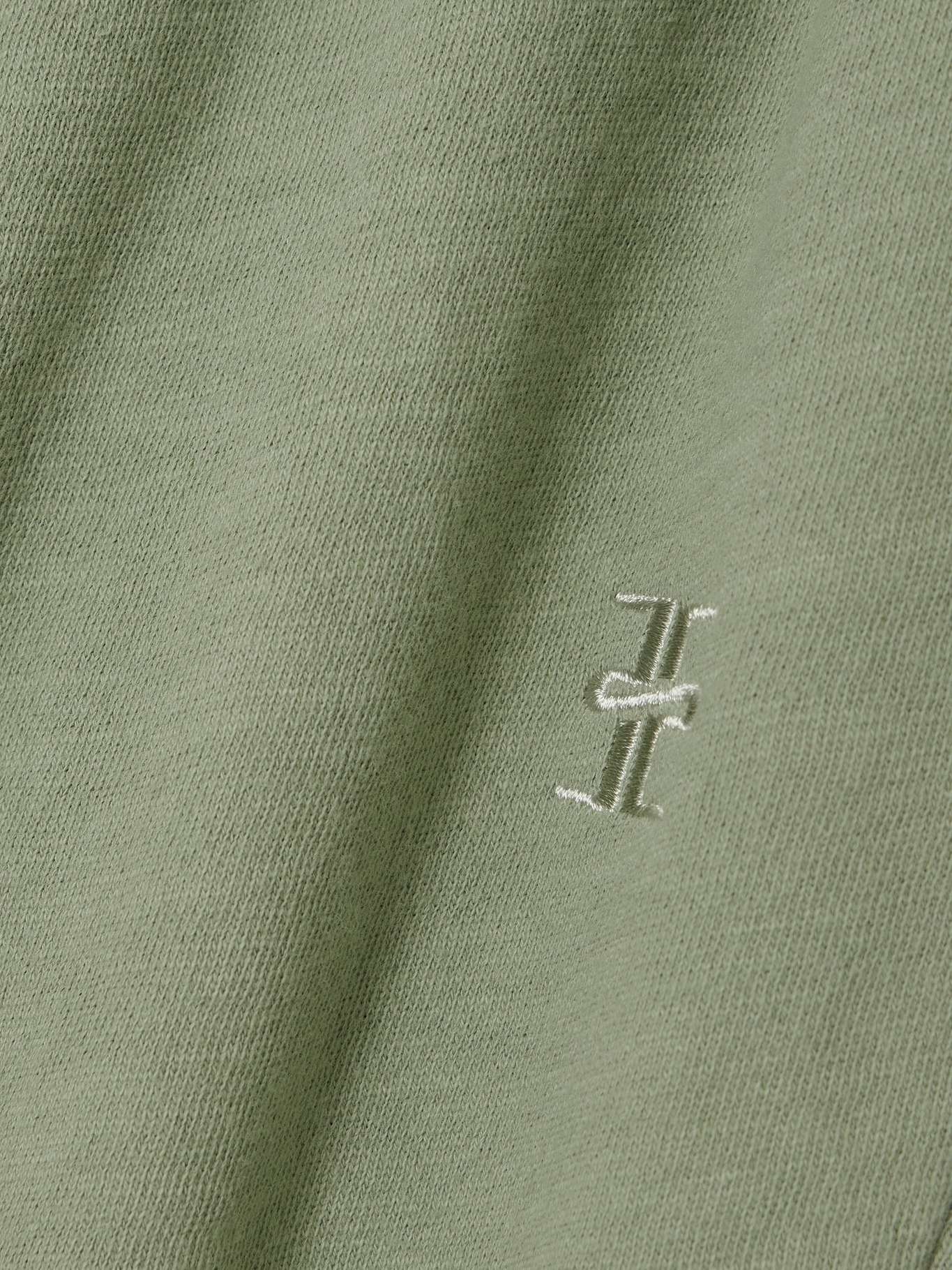 Vinny embroidered cotton-jersey track pants Sage green - 4