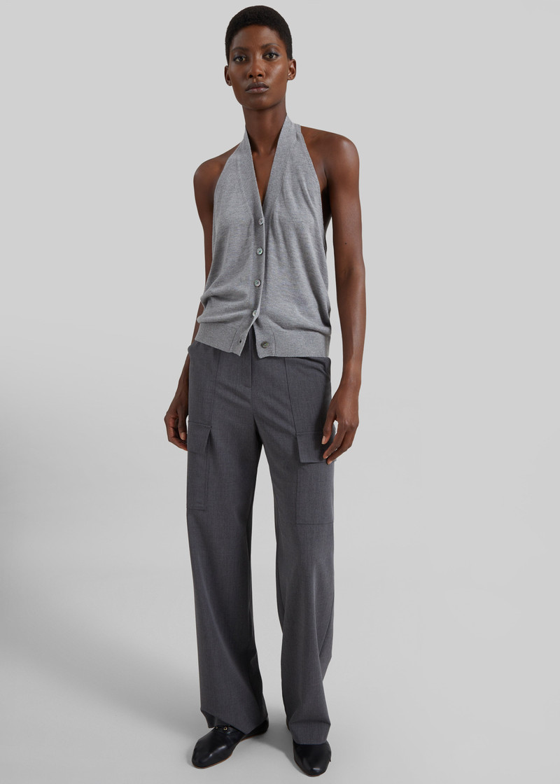 Nimi Knit Halter Top - Grey 7