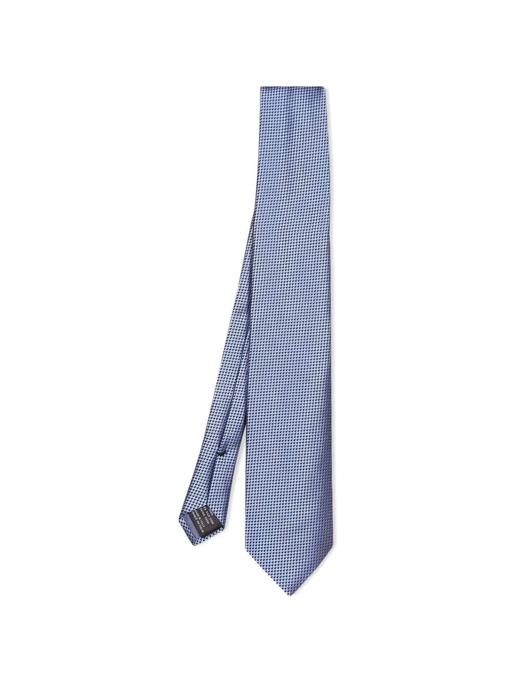 micro-pattern silk tie - 1