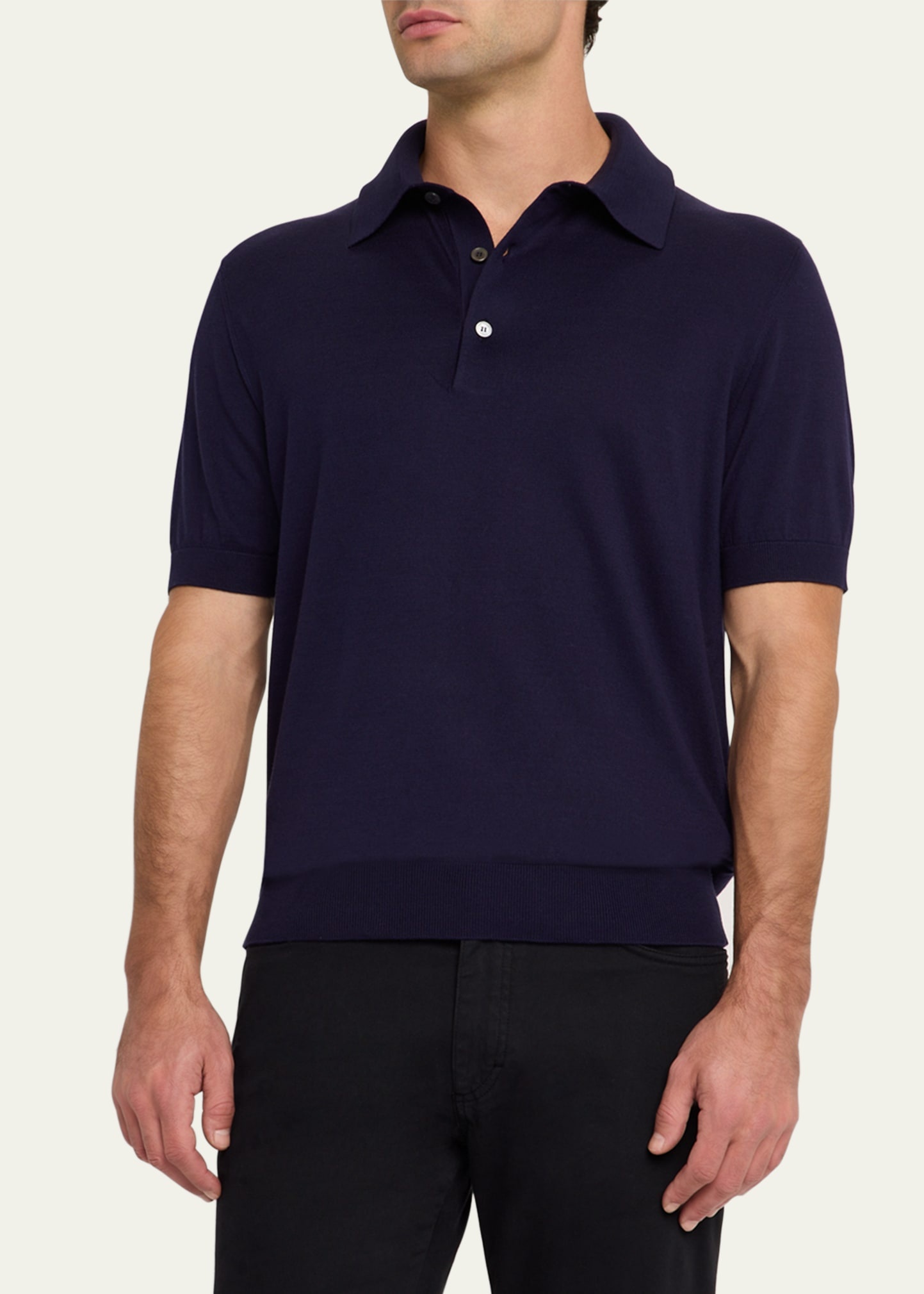 Men's Premium Cotton Short-Sleeve Knit Polo - 4