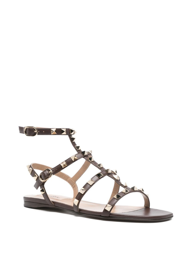 Valentino studded flat sandals outlook