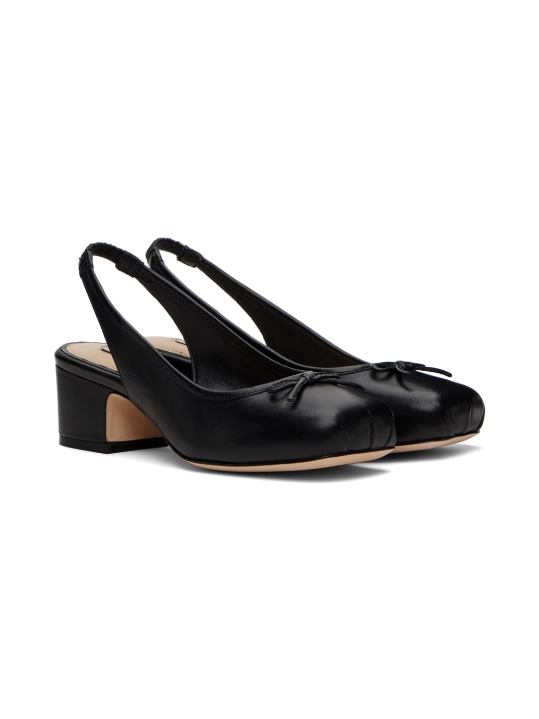 SSENSE Exclusive Black Slingback 45 Heels - 4