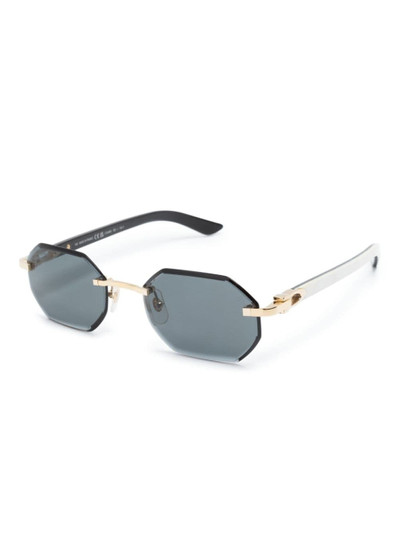 Cartier geometric rimless sunglasses outlook