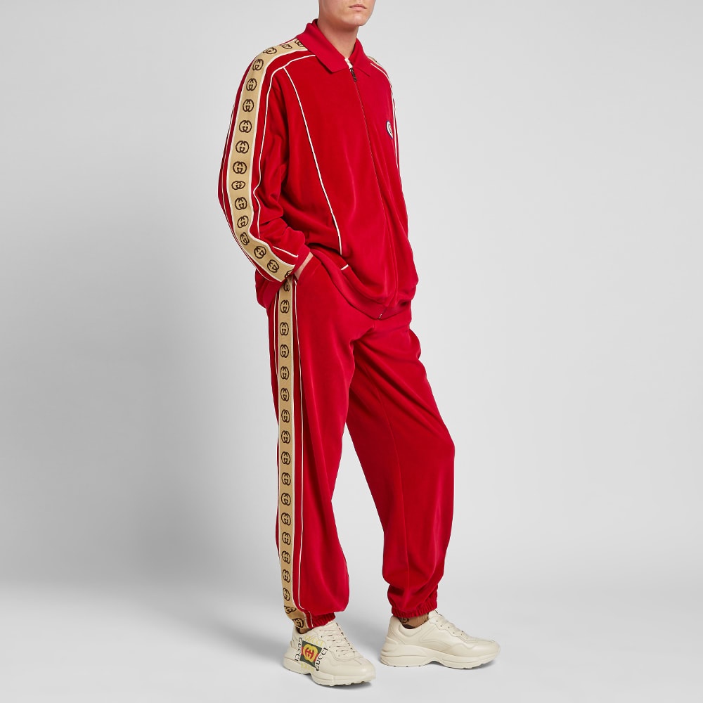 Gucci Velour Taped Oversized Track Pant - 8