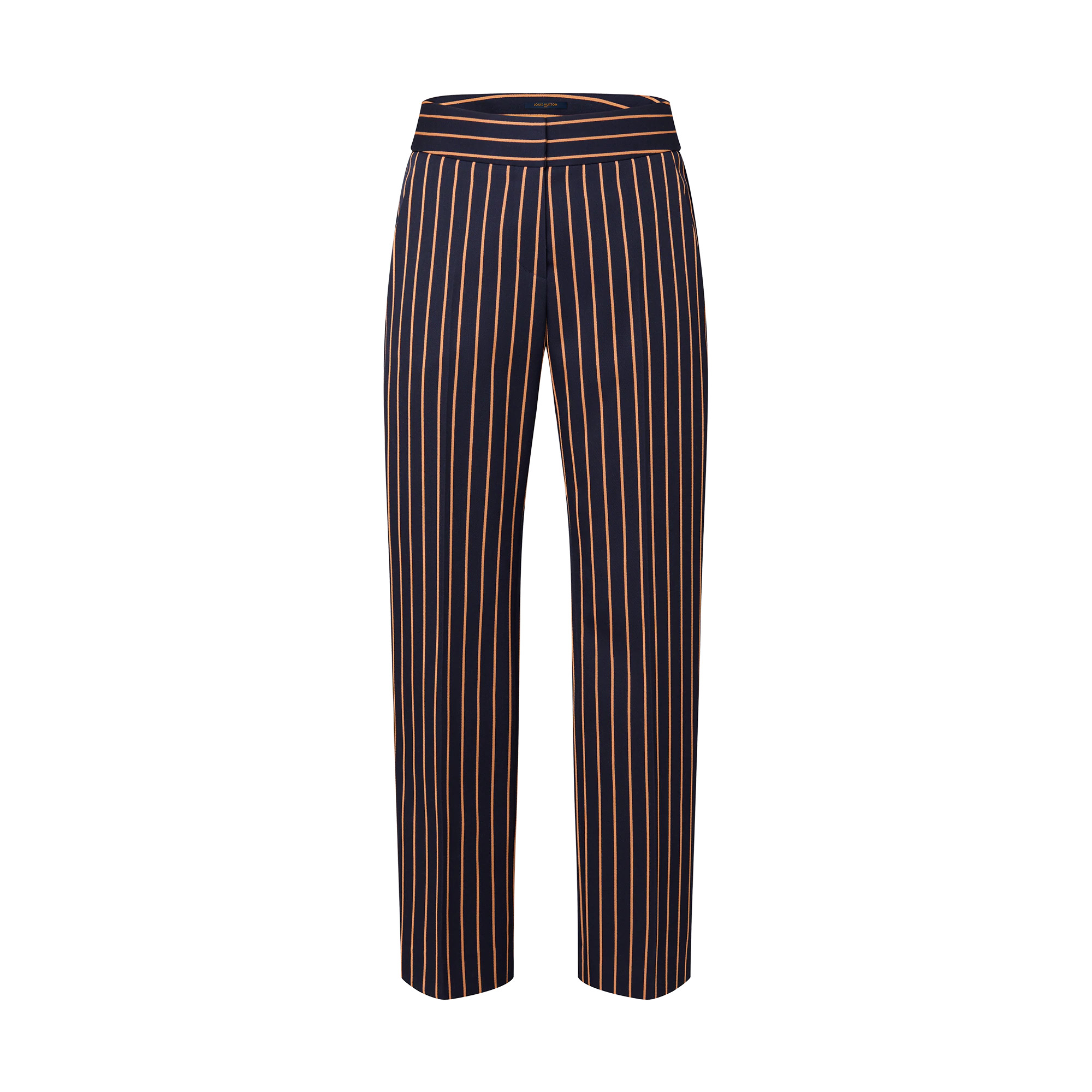 Striped Wool Suit Pants - 1