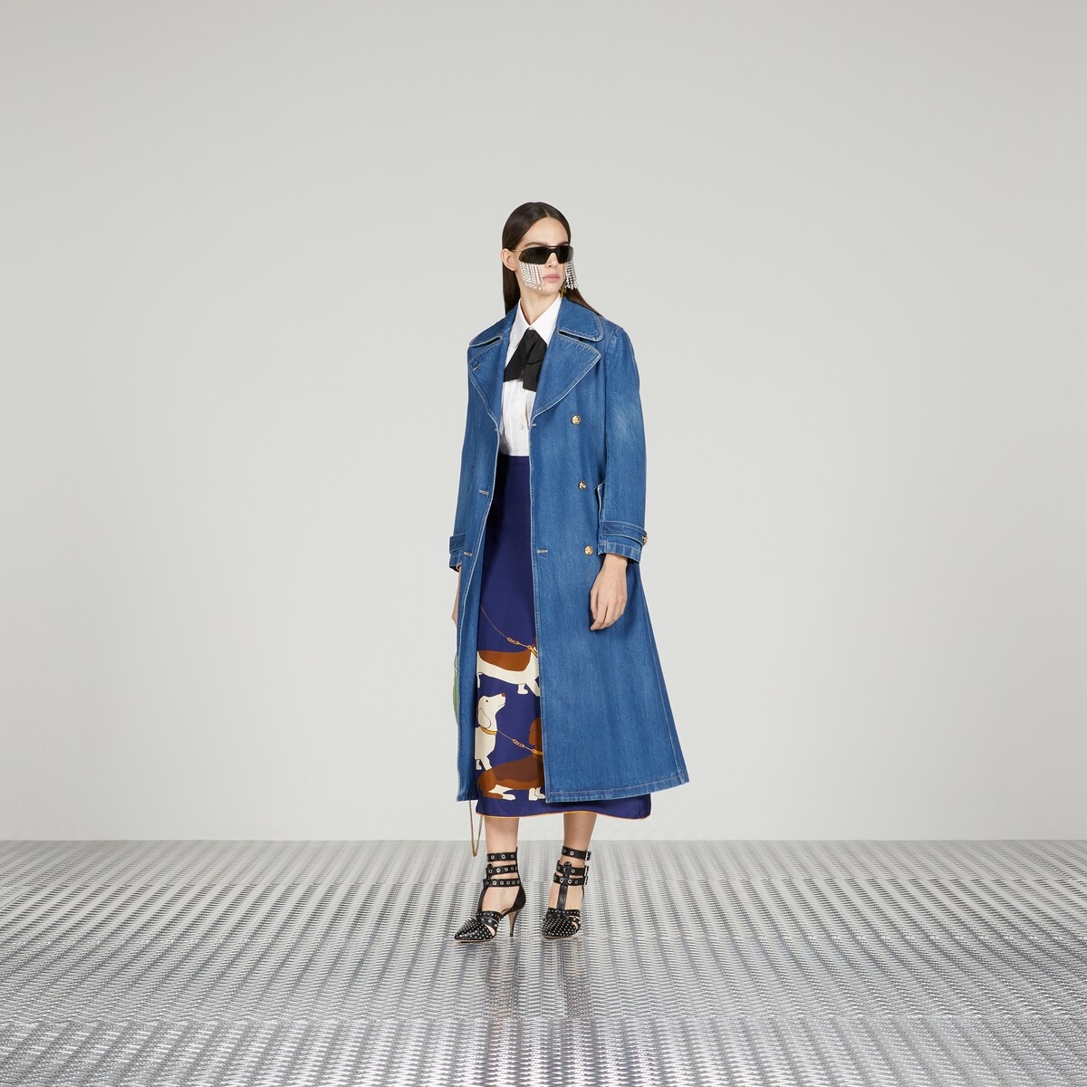 Denim trench coat - 2