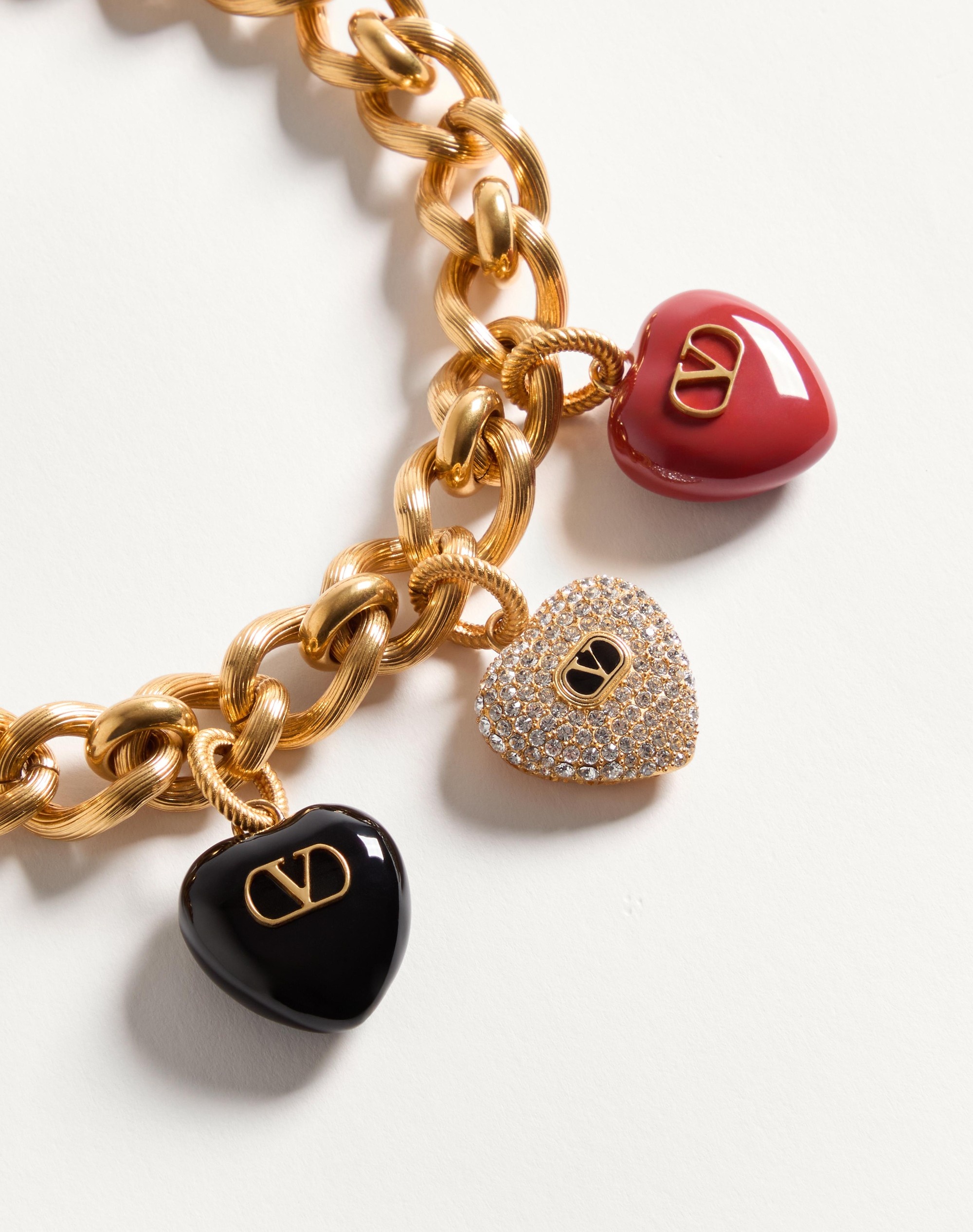 COEUR ROYAL NECKLACE IN METAL, ENAMEL AND SWAROVSKI® CRYSTALS - 2