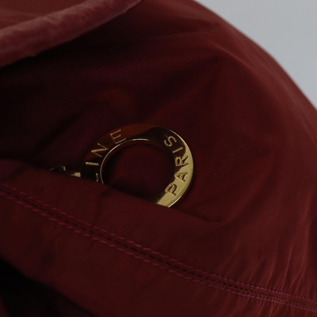 CELINE Backpack Nylon Red Gold - 15