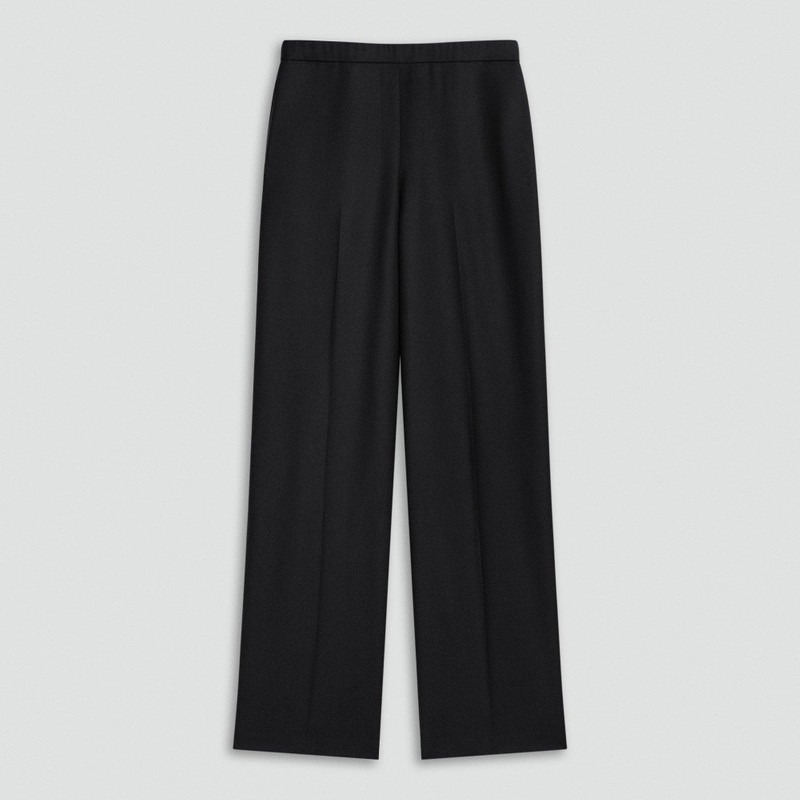 Wide-Leg Pull-On Pant in Sleek Flannel 1