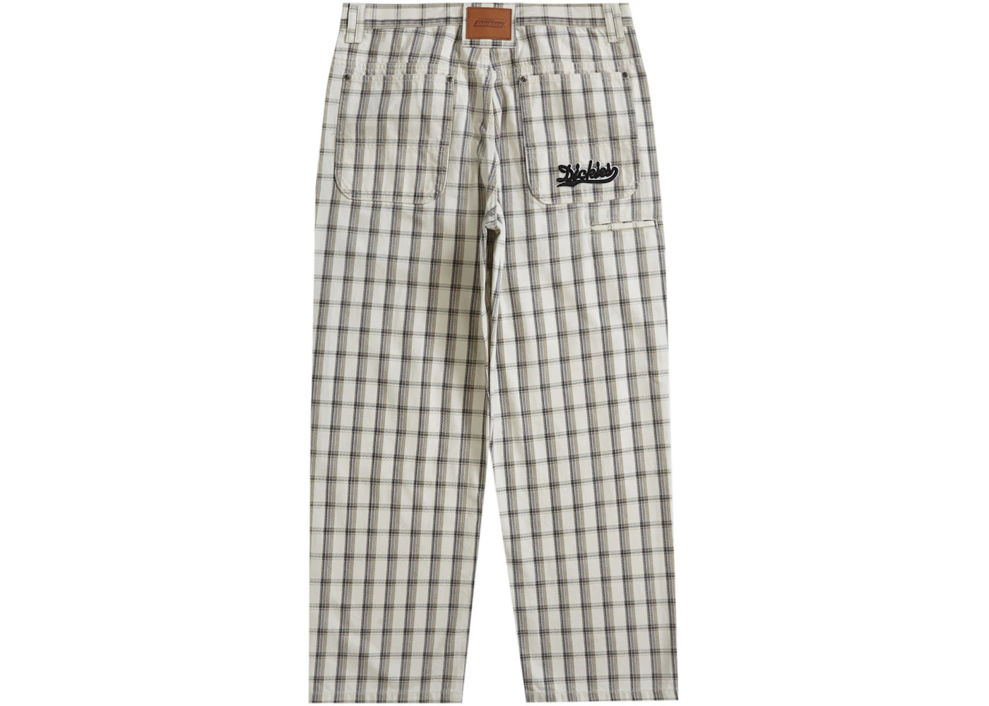 Supreme Dickies Double Knee Baggy Jean White Plaid - 2