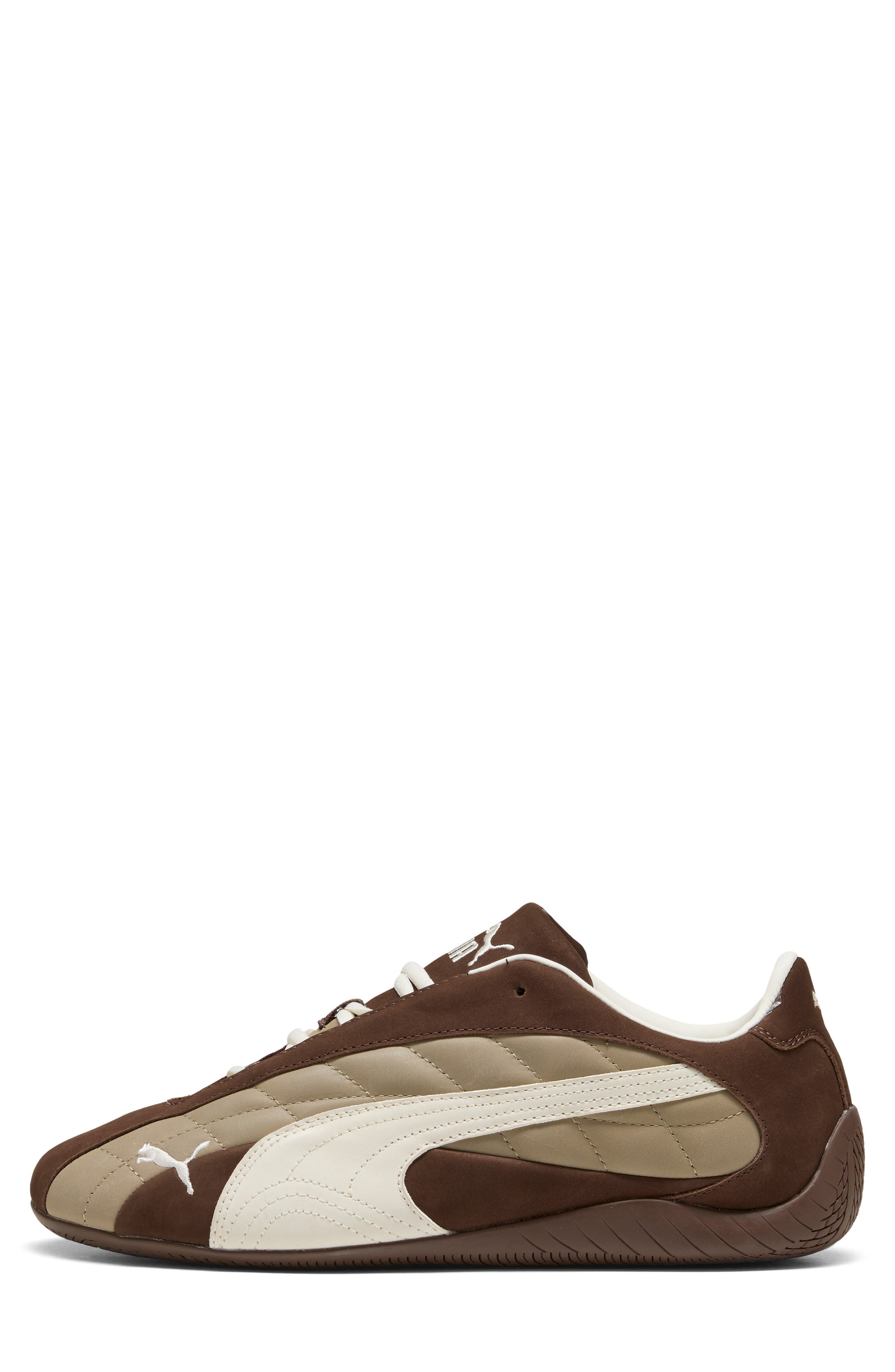 PUMA Speedcat Plus Quilted Sneaker in Espresso Brown/Warm White at Nordstrom - 4