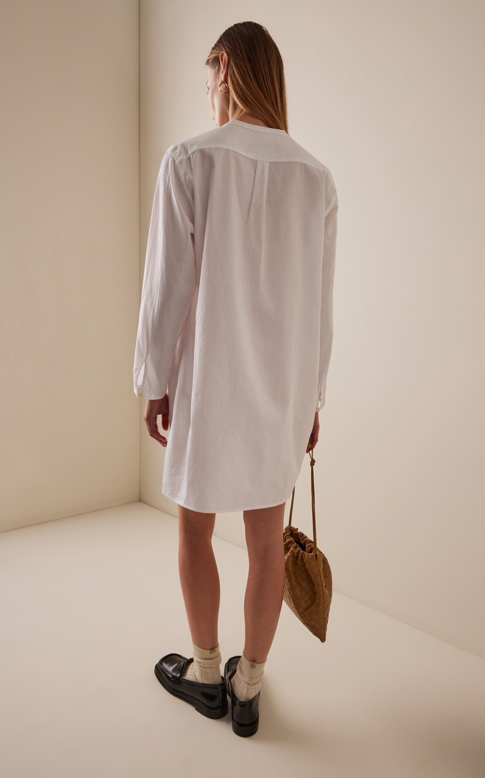 Yoko Cotton Mini Tunic Dress white - 4