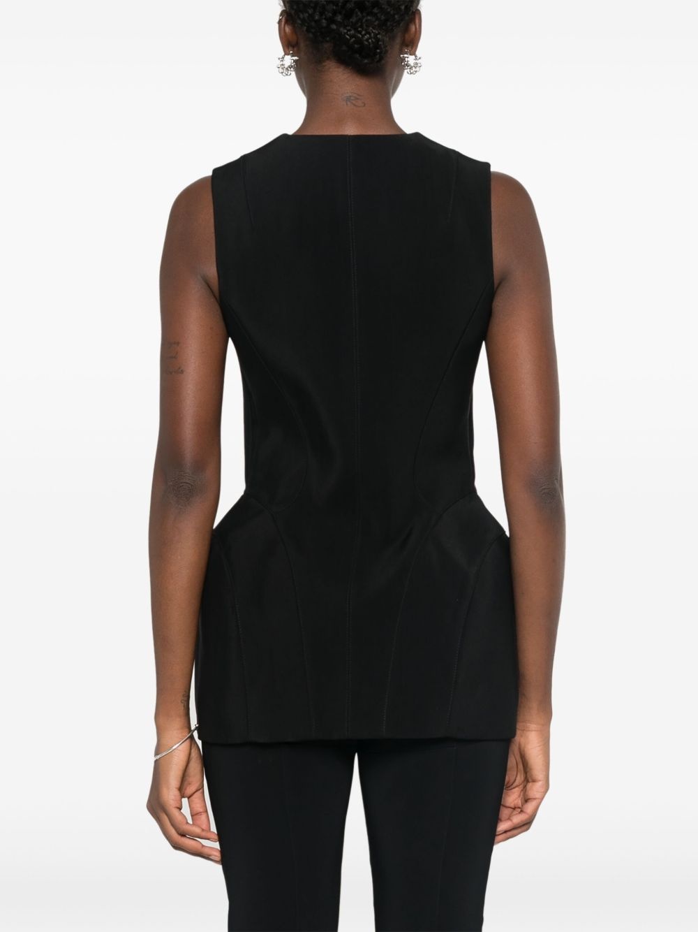 corseted pierced vest - 4