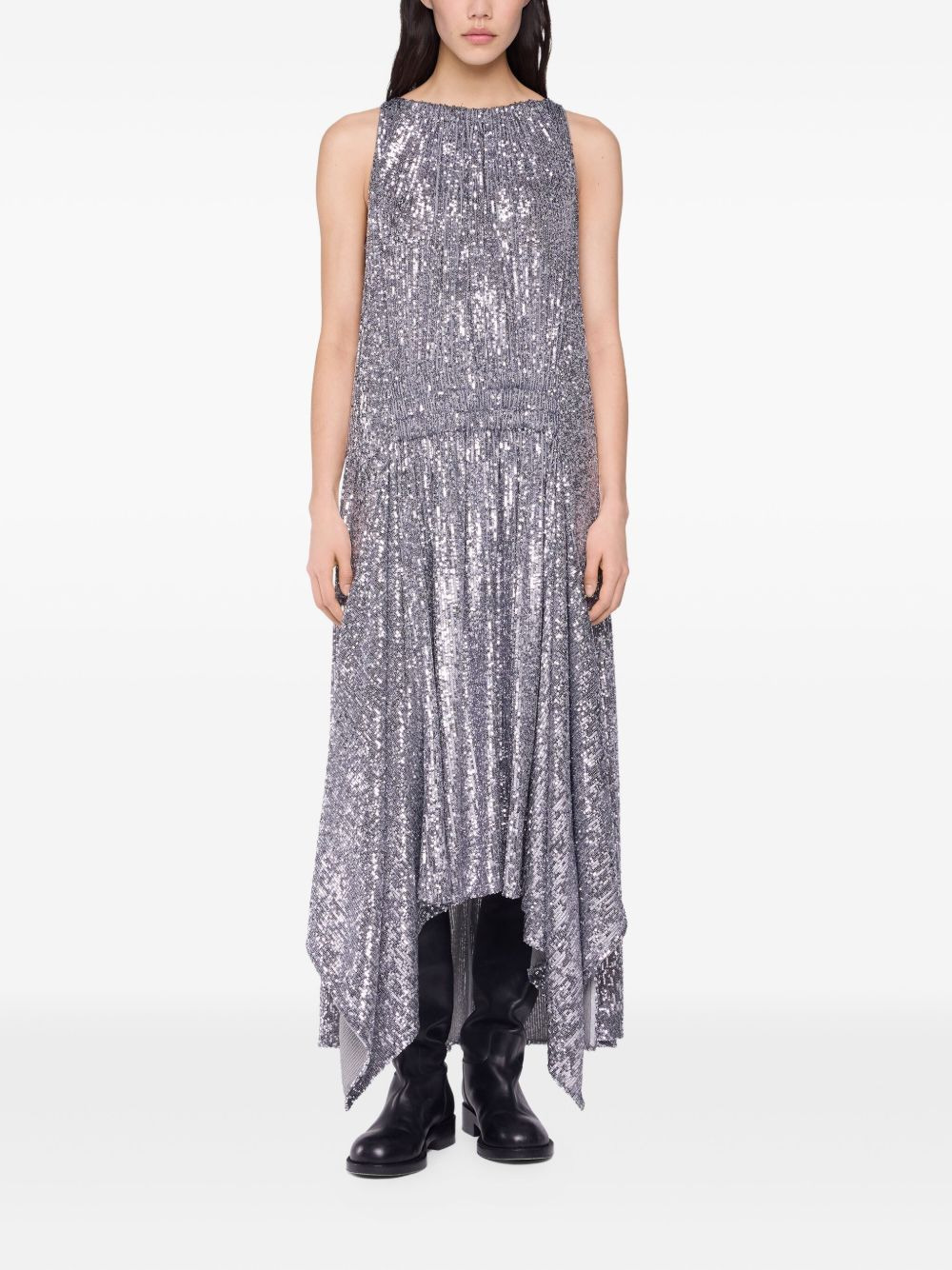 sequined high-low dress - 2