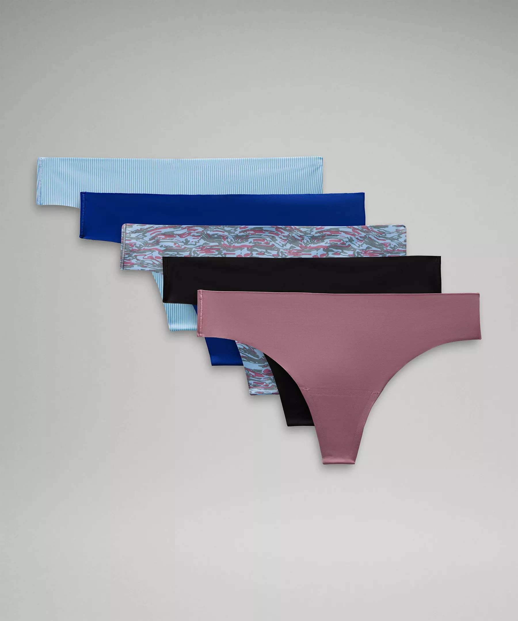 InvisiWear Mid-Rise Thong Underwear *5 Pack - 1