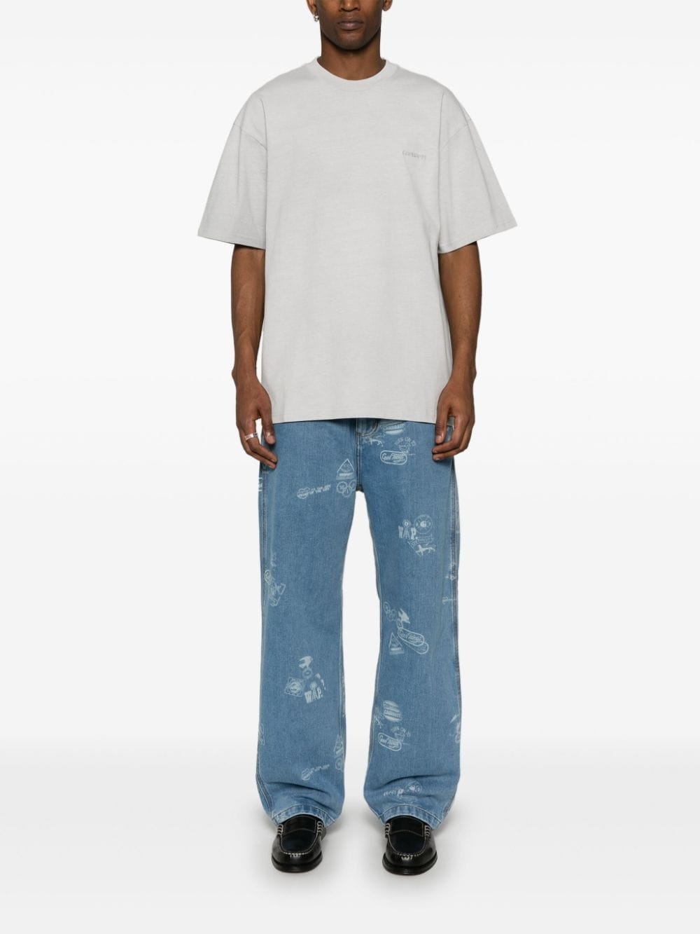 Duster Script logo-embroidered T-shirt - 2