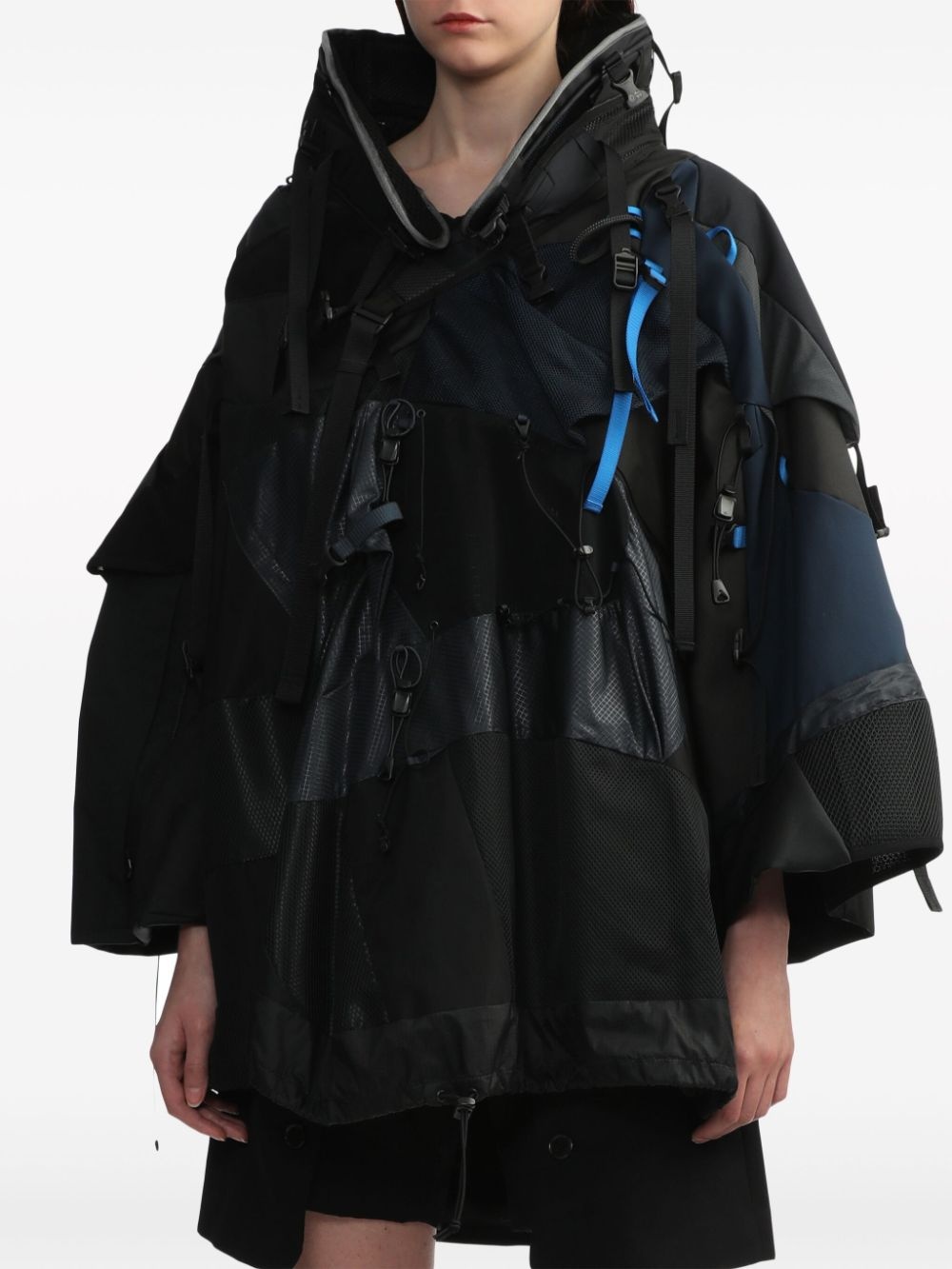 panelled utility cape - 3