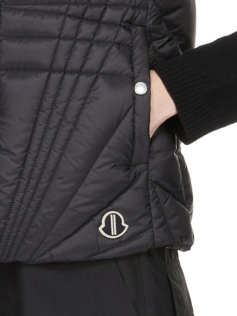 Moncler + Rick Owens Black Megapenta Flight Down Vest 6