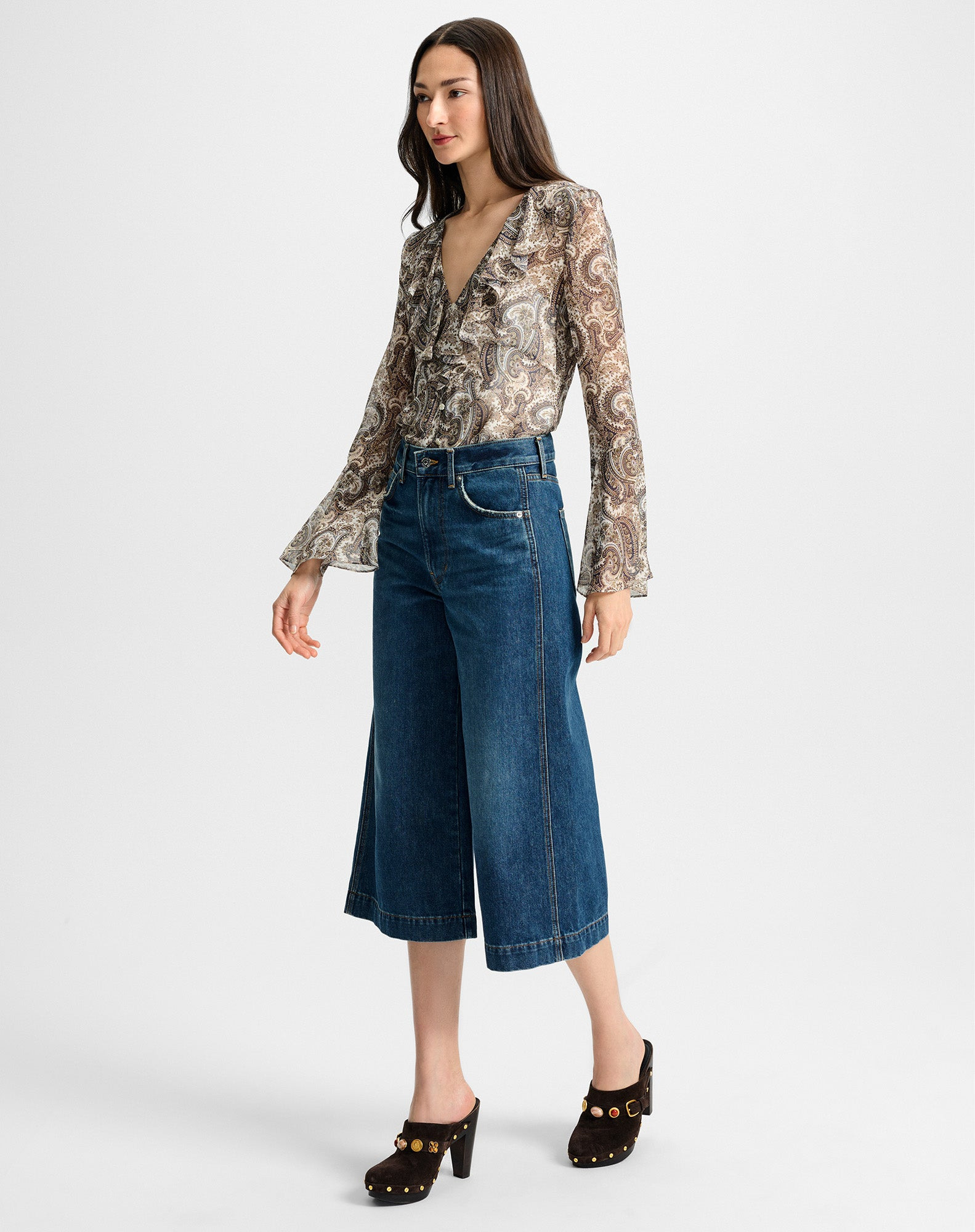 MARLOWE DENIM CULOTTE - 4