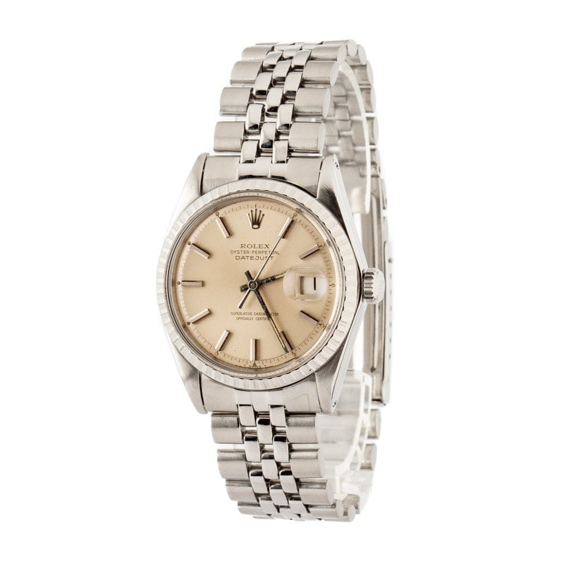 Pre-Owned Rolex Datejust 1603 Silver Dial - 2