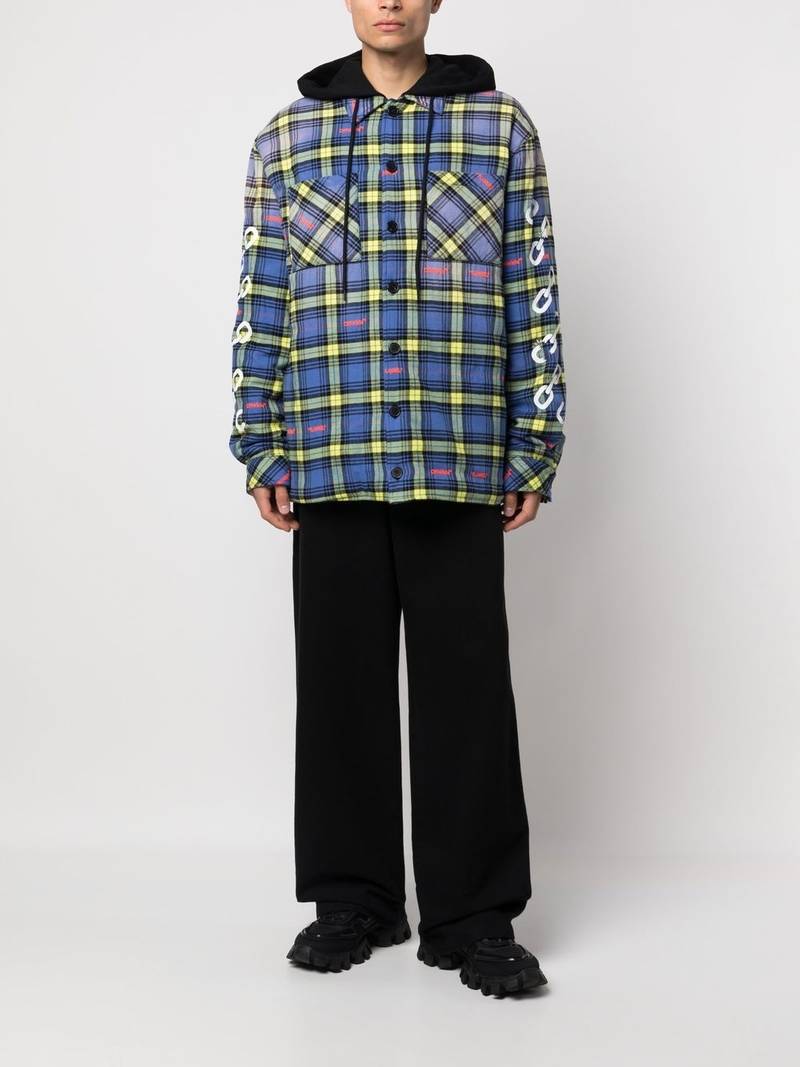 Off-White plaid-check shirt jacket outlook