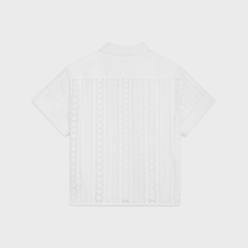 CELINE shirt in broderie anglaise cotton outlook