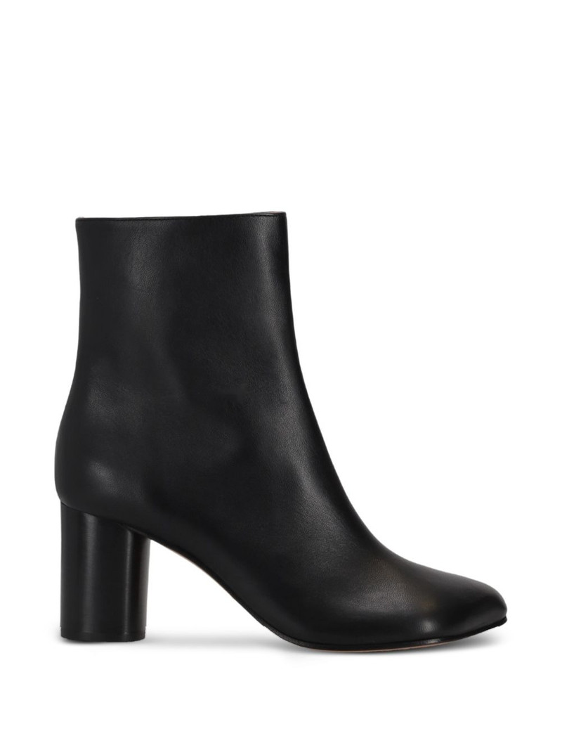 Obliqua leather ankle boots 1