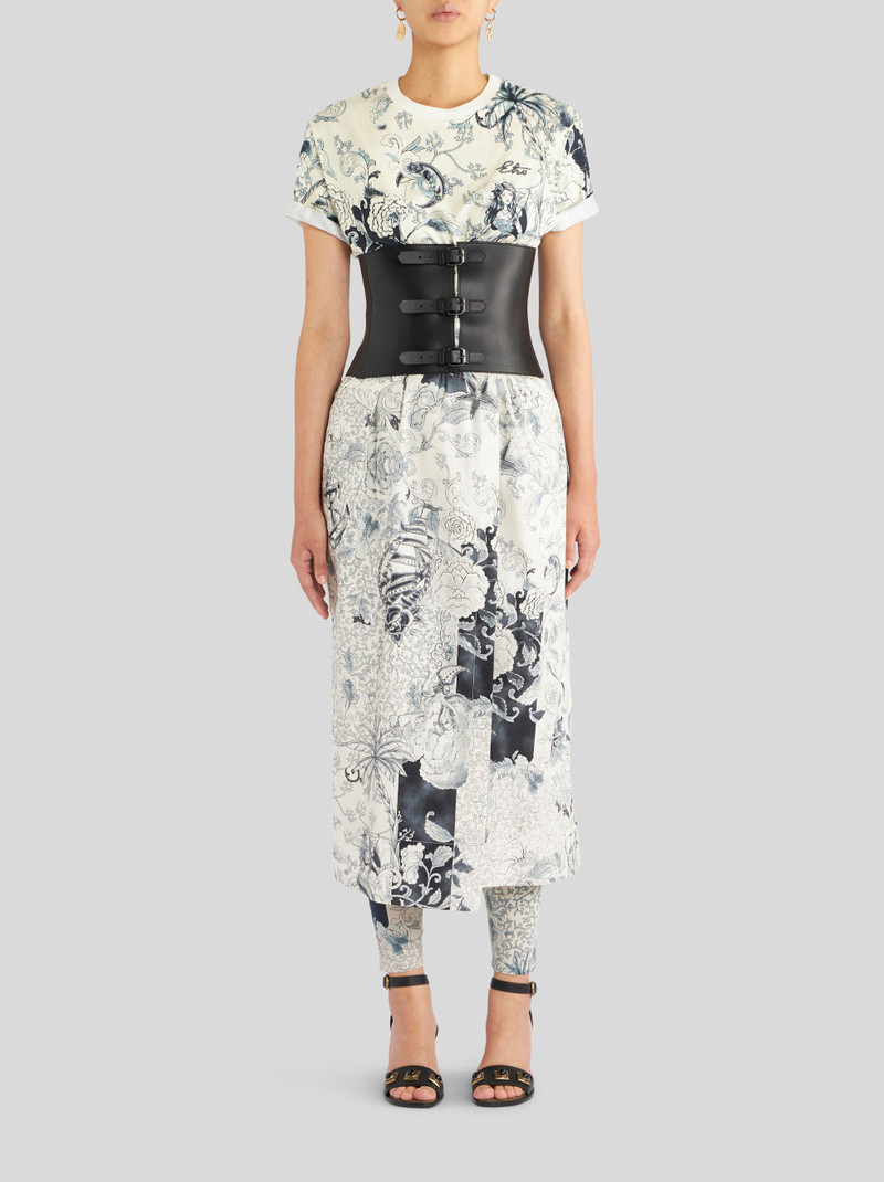 Etro TATTOO PRINT WRAP SKIRT outlook