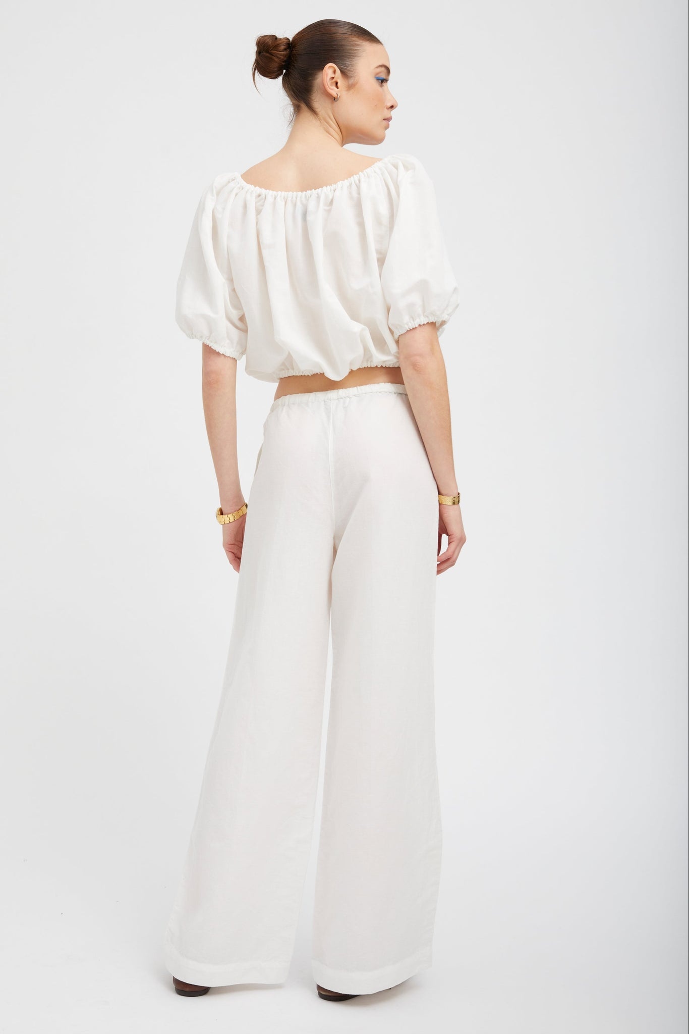 WHITE LINEN ISABEL TOP - 4