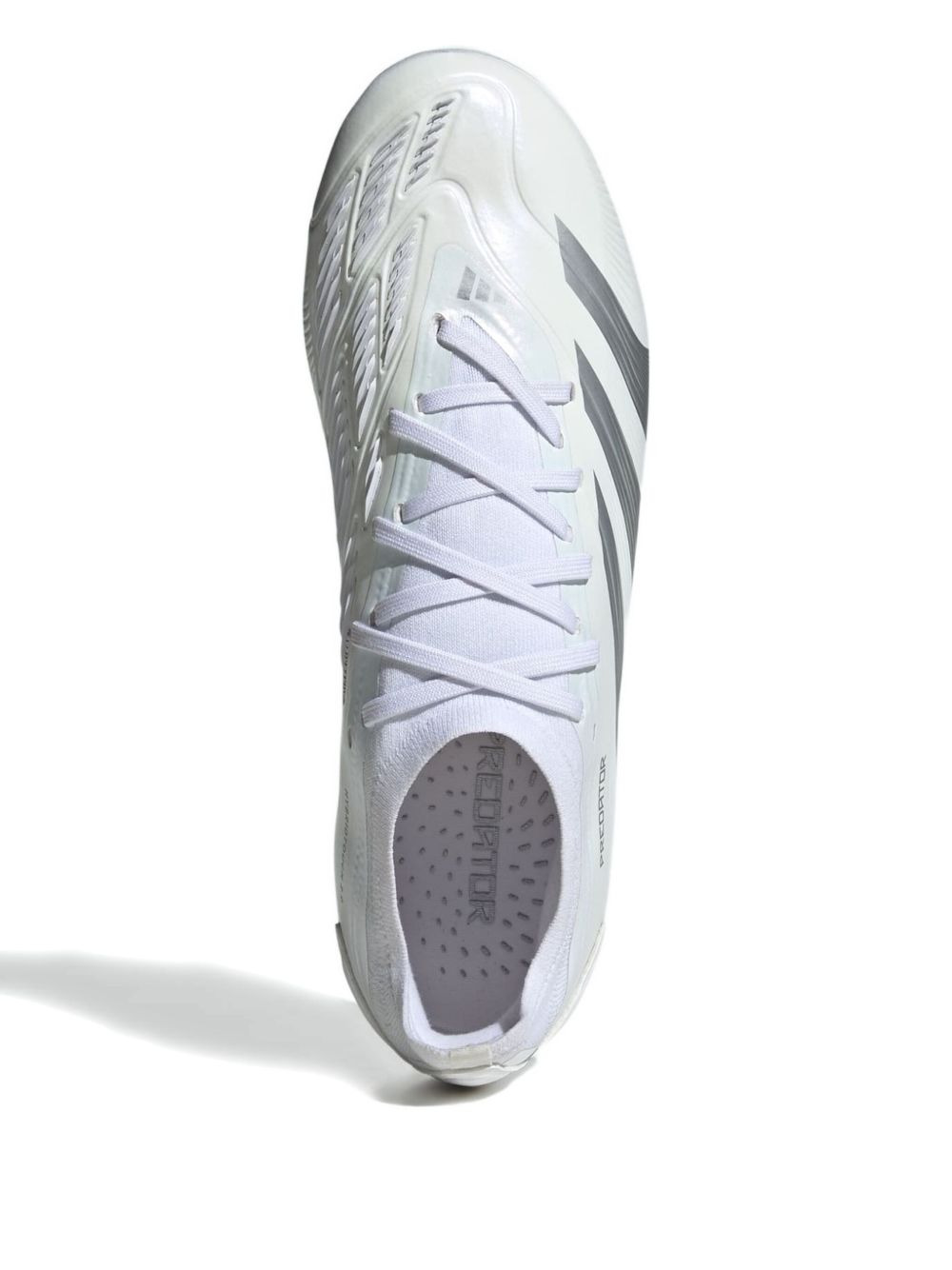 Predator 24 Pro FG "Cloud White/Silver Metallic" cleats - 3