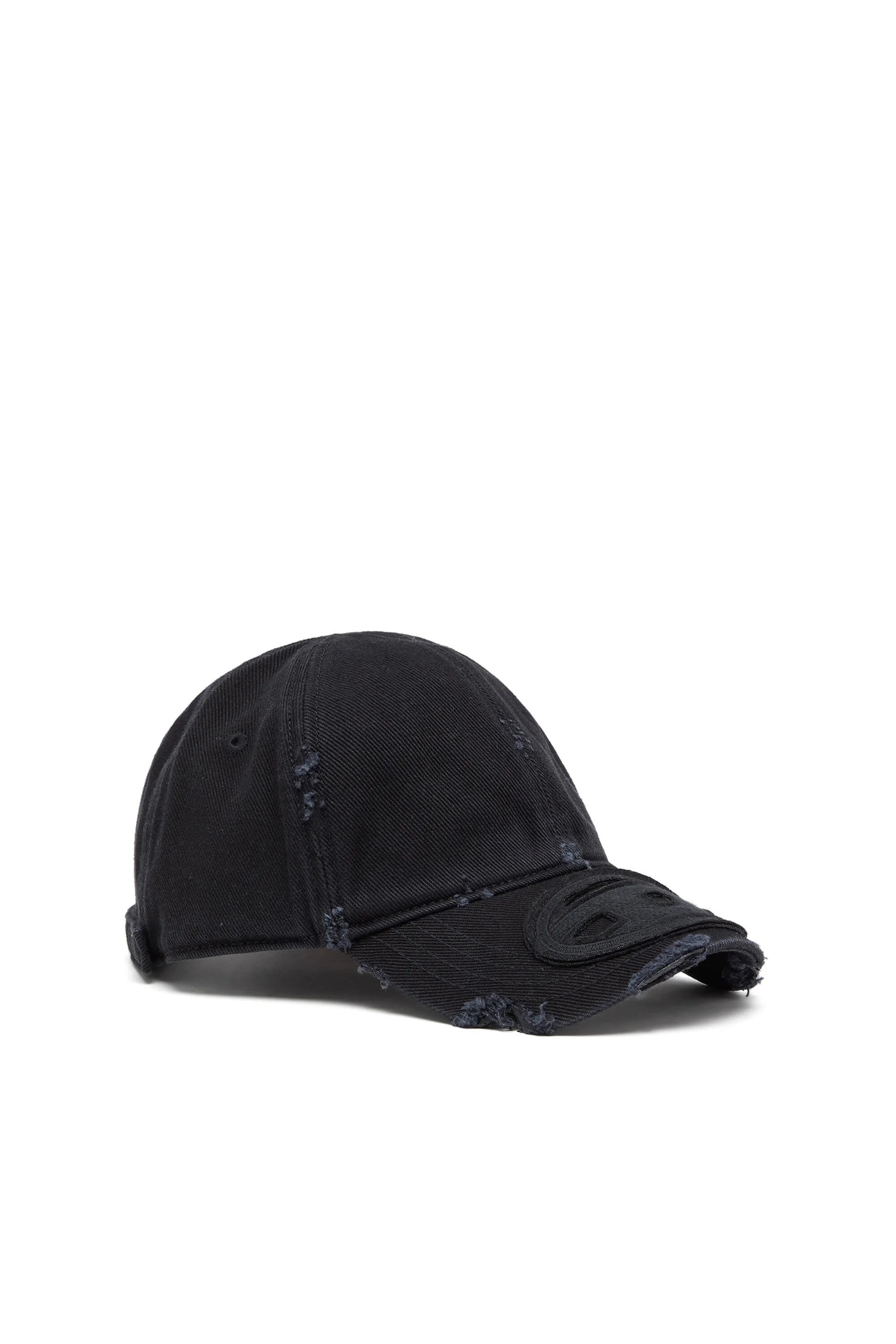 COTTON TWILL CAP WITH DISTRESSED DETAILS - 1