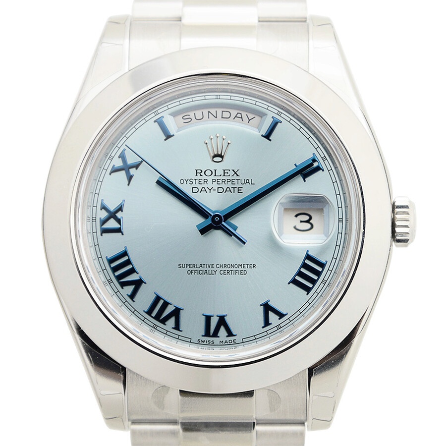 Rolex Day-Date II Ice Blue Dial Platinum President Automatic Men's Watch 218206IBLRP - 2