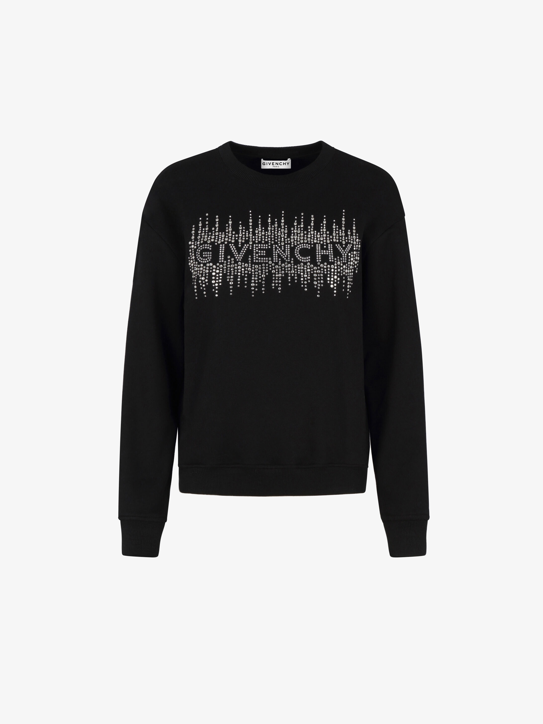 GIVENCHY crytals embroidered sweatshirt - 1