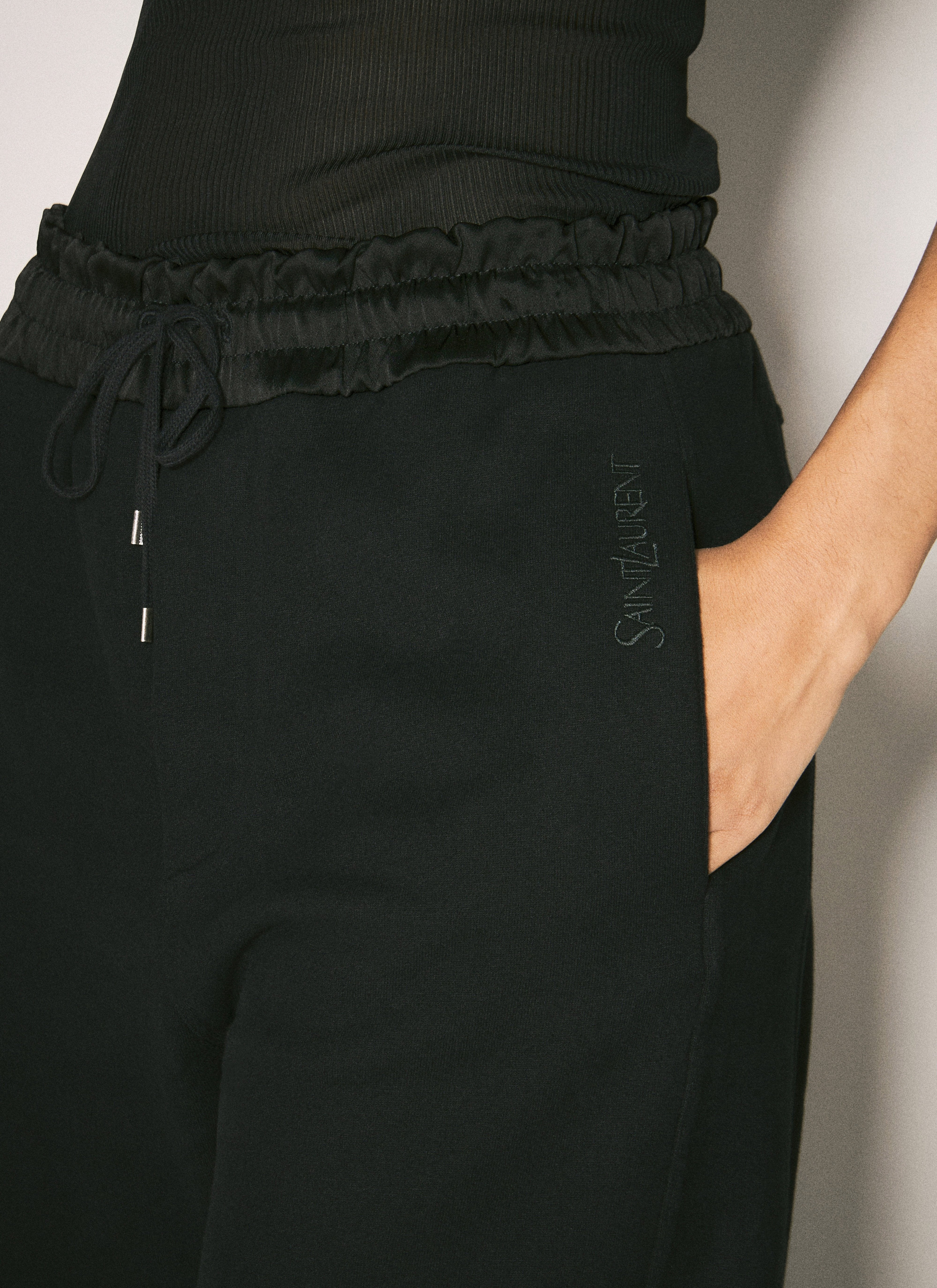 Saint Laurent Women Logo Embroidery Track Pants - 2