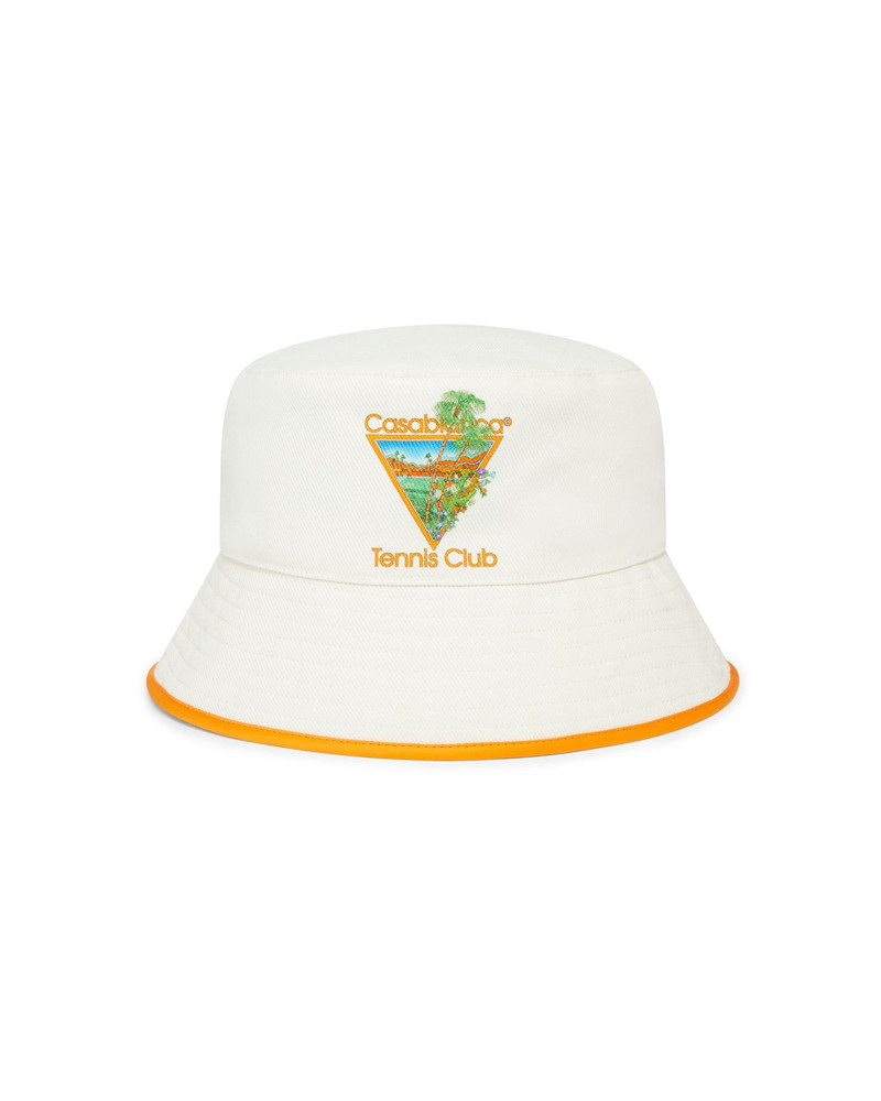 Tennis Club Icon Orange Bucket Hat 1