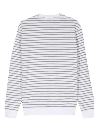 Vilebrequin logo-print striped sweatshirt outlook
